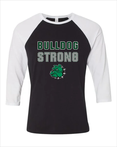 Trimble Bulldogs Mascot Strong #2 Men's Baseball T-Shirt