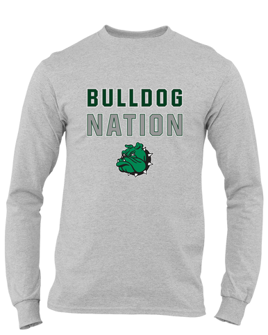 Trimble Bulldogs Mascot Nation #2 Men's LS T-Shirt