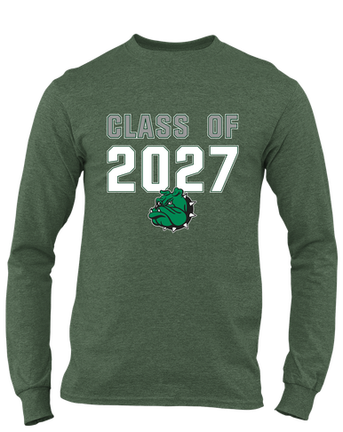 Trimble Bulldogs Mascot Class of 2027 Men's LS T-Shirt