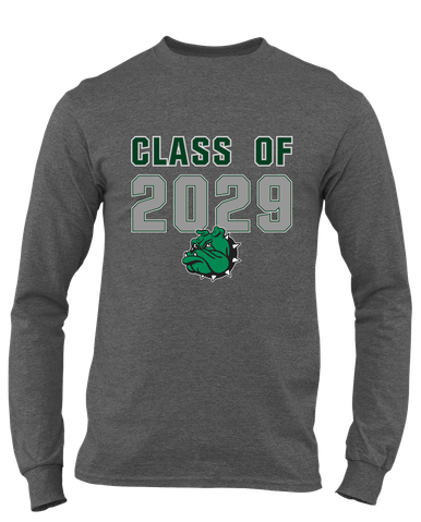 Trimble Bulldogs Mascot Class of 2029 Men's LS T-Shirt