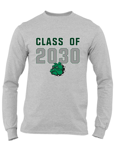 Trimble Bulldogs Mascot Class of 2030 Men's LS T-Shirt