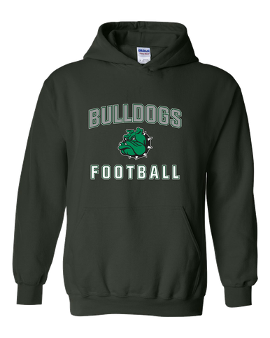 Trimble Bulldogs Mascot Football #1 Men's Hoodie