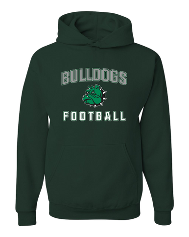 Trimble Bulldogs Mascot Football #1 Men's Premium Hoodie