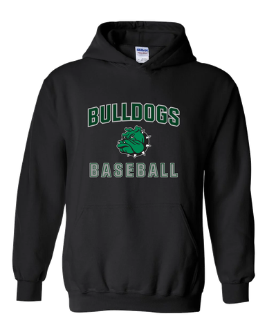 Trimble Bulldogs Mascot Baseball #1 Men's Hoodie
