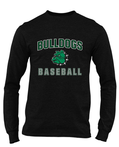 Trimble Bulldogs Mascot Baseball #1 Men's LS T-Shirt