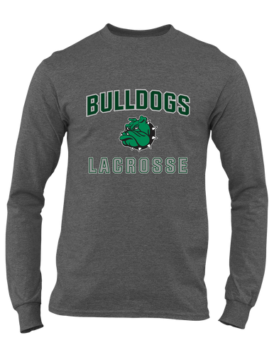 Trimble Bulldogs Mascot Lacrosse Men's Premium LS T-Shirt