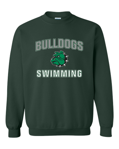 Trimble Bulldogs Mascot Swimming Men's Sweatshirt