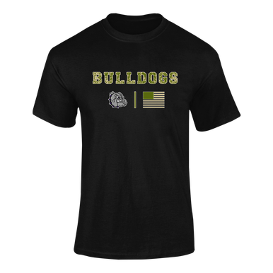 Fayetteville Bulldogs Camo Flag Men's SS T-Shirt