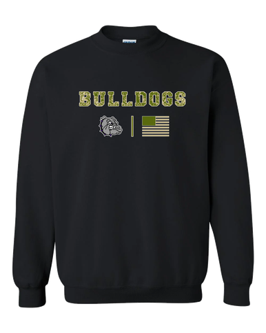 Fayetteville Bulldogs Camo Flag Men's Sweatshirt
