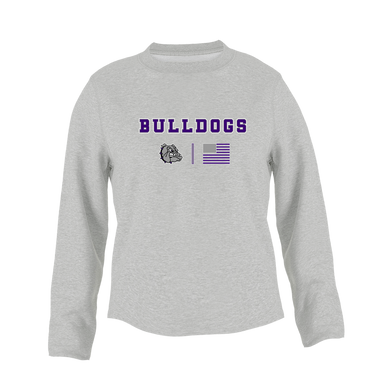 Fayetteville Bulldogs Team Colors Flag Women's Sweatshirt