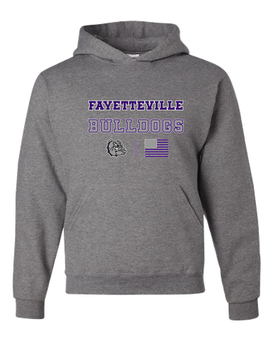 Fayetteville Bulldogs Spirit Flag Men's Premium Hoodie