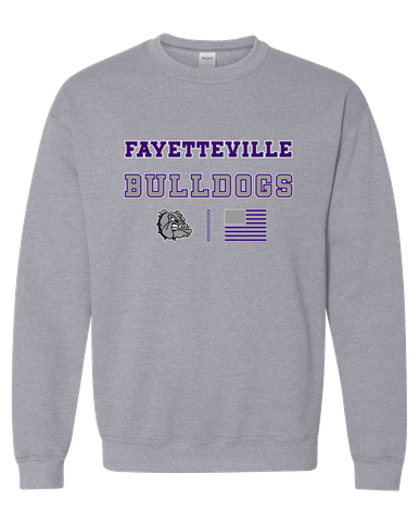 Fayetteville Bulldogs Spirit Flag Men's Sweatshirt