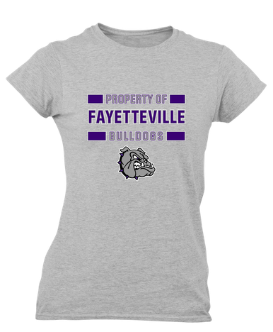 Fayetteville Bulldogs Property Of Women's Premium SS T-Shirt