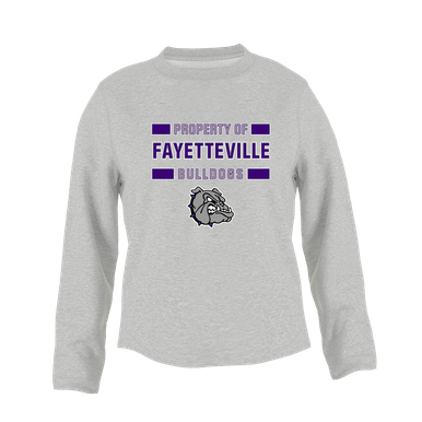 Fayetteville Bulldogs Property Of Women's Sweatshirt