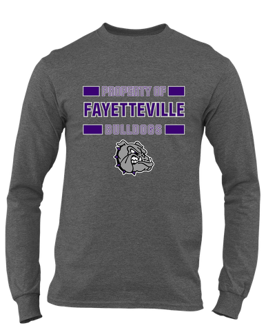 Fayetteville Bulldogs Property Of Men's LS T-Shirt