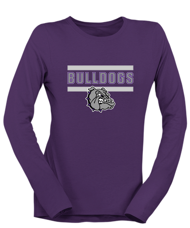 Fayetteville Bulldogs Mascot #5 Women's LS T-Shirt