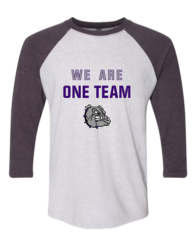 Fayetteville Bulldogs We Are One Team Women's Baseball T-Shirt