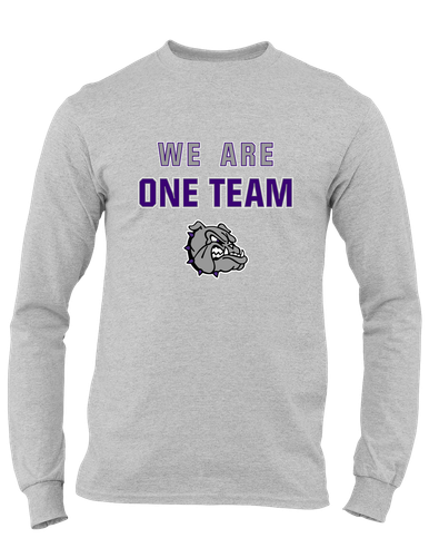 Fayetteville Bulldogs We Are One Team Men's LS T-Shirt