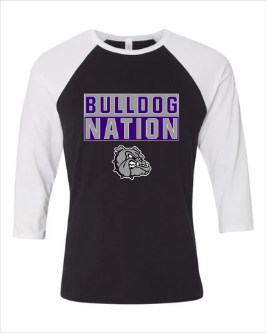 Fayetteville Bulldogs Nation #1 Women's Baseball T-Shirt