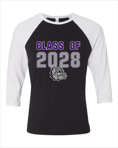 Fayetteville Bulldogs Class of 2028 Men's Baseball T-Shirt