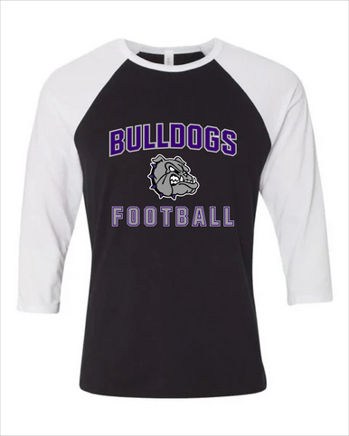 Fayetteville Bulldogs Football #1 Men's Baseball T-Shirt