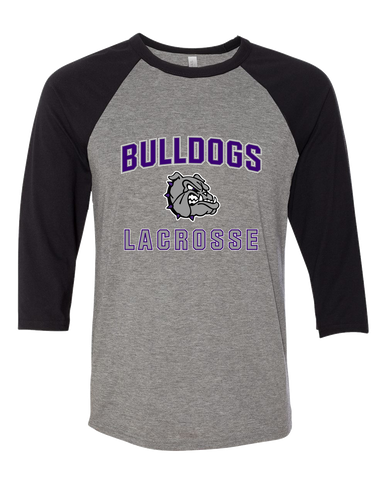 Fayetteville Bulldogs Lacrosse Men's Baseball T-Shirt