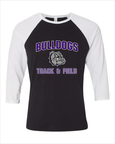 Fayetteville Bulldogs Track & Field Women's Baseball T-Shirt