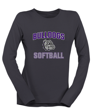 Fayetteville Bulldogs Softball #1 Women's LS T-Shirt