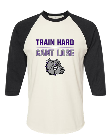 Fayetteville Bulldogs Train Hard, Can't Lose Women's Baseball T-Shirt