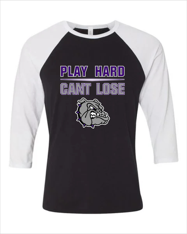 Fayetteville Bulldogs Play Hard, Can't Lose Men's Baseball T-Shirt