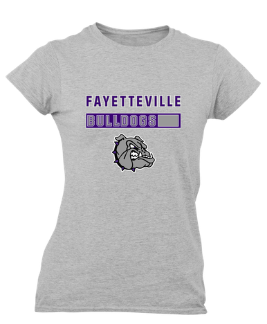 Fayetteville Bulldogs Mascot #7 Women's Premium SS T-Shirt