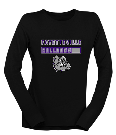 Fayetteville Bulldogs Mascot #7 Women's Premium LS T-Shirt