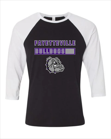 Fayetteville Bulldogs Mascot #7 Men's Baseball T-Shirt