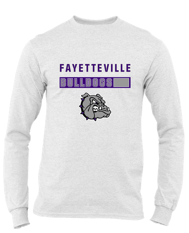 Fayetteville Bulldogs Mascot #7 Men's LS T-Shirt