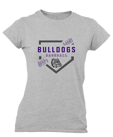 Fayetteville Bulldogs Baseball #2 Women's Premium SS T-Shirt