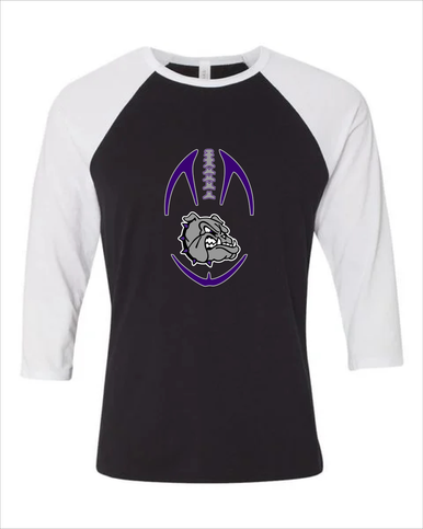 Fayetteville Bulldogs Football #4 Women's Baseball T-Shirt