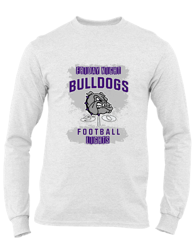 Fayetteville Bulldogs Football #6 Men's LS T-Shirt