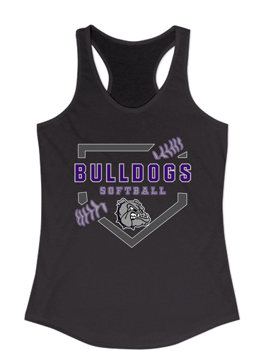 Fayetteville Bulldogs Softball #2 Women's Tank Top