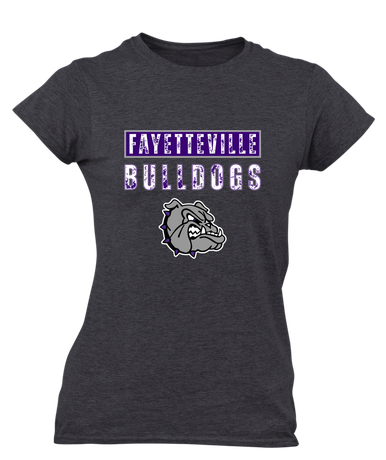 Fayetteville Bulldogs Mascot #9 Women's Premium SS T-Shirt