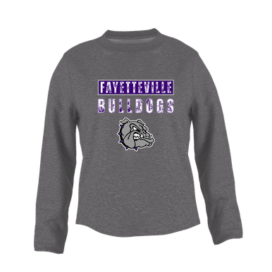 Fayetteville Bulldogs Mascot #9 Women's Sweatshirt