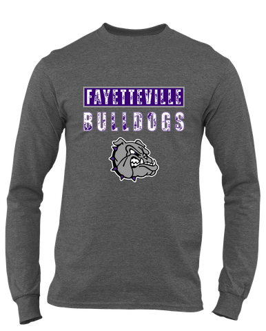 Fayetteville Bulldogs Mascot #9 Men's LS T-Shirt