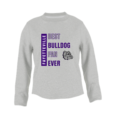 Fayetteville Bulldogs Best Bulldog Fan Women's Sweatshirt