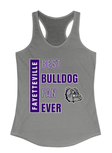 Fayetteville Bulldogs Best Bulldog Fan Women's Tank Top