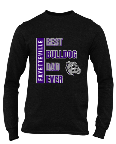 Fayetteville Bulldogs Best Bulldog Dad Men's Premium LS T-Shirt