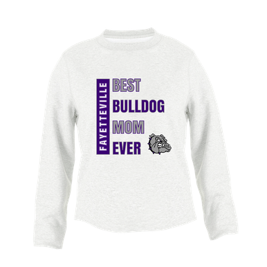 Fayetteville Bulldogs Best Bulldog Mom Women's Sweatshirt