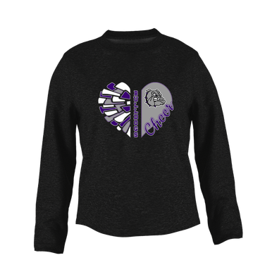 Fayetteville Bulldogs Heart Cheer Women's Sweatshirt