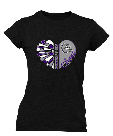 Fayetteville Bulldogs Heart Cheer Women's Premium SS T-Shirt
