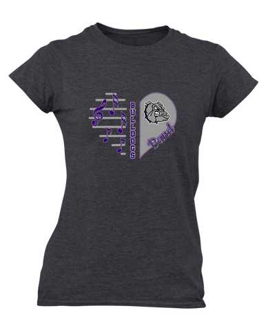 Fayetteville Bulldogs Heart Band Women's Premium SS T-Shirt