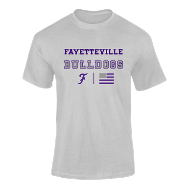 Fayetteville Bulldogs Script F Spirit Flag Men's Premium SS T-Shirt