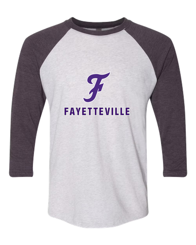 Fayetteville Bulldogs Script F Mascot #2 Women's Baseball T-Shirt